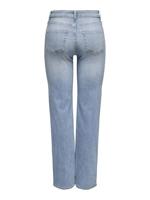 Only Onlblush Mid Straight Dnm Tai467 Noos Straight Leg Light Blue Denim - thumbnail