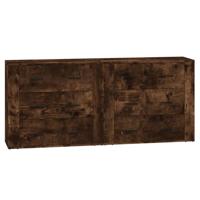 Dressoirs 2 st bewerkt hout gerookt eikenkleurig - thumbnail