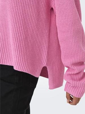 Only Onlluna Ls O-neck Pullover Knt Nca Trui Sachet Pink