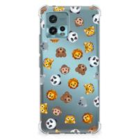 Doorzichtige Silicone Hoesje voor otorola Moto G72 Dieren Emojis - thumbnail