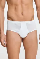 2-pack heren Classic slip met gulp - Wit katoenen heren slip met voorsluiting - thumbnail