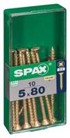 Schroefdoos SPAX Yellox Hout Platte kop 10 Onderdelen (5 x 80 mm) - thumbnail