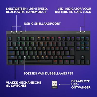 Logitech G515 Lightspeed TKL zwart - thumbnail