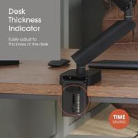 Vogels MOMO 2127 Monitor-tafelbeugel Aantal monteerbare displays: 1 Display(s) 109,2 cm (43) Zwart Kantelbaar, Draaibaar, In hoogte verstelbaar, Zwenkbaar - thumbnail