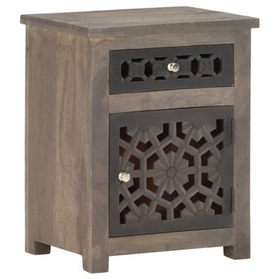 VidaXL Nachtkastje 40x30x50 cm massief mangohout