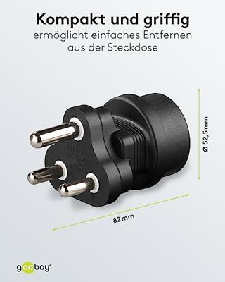 Goobay, 95412, Stopcontact Voor Zuid-Afrika, Stekker, Netadapter, Reisadapter, 1 Stuk