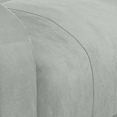 Sta-op-massagestoel fluweel lichtgrijs