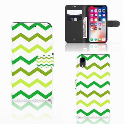 Apple iPhone Xr | Telefoon Hoesje | Zigzag Groen
