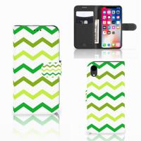 Apple iPhone Xr | Telefoon Hoesje | Zigzag Groen - thumbnail
