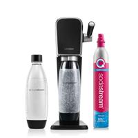 Sodastream ART Starterpack incl. 1l.Fles + Quick Connect Cilinder Waterkan Zwart - thumbnail