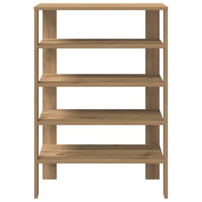 VidaXL Schoenenrek 61x32x87,5 cm bewerkt hout artisanaal eikenkleur