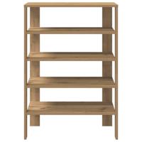 VidaXL Schoenenrek 61x32x87,5 cm bewerkt hout artisanaal eikenkleur - thumbnail