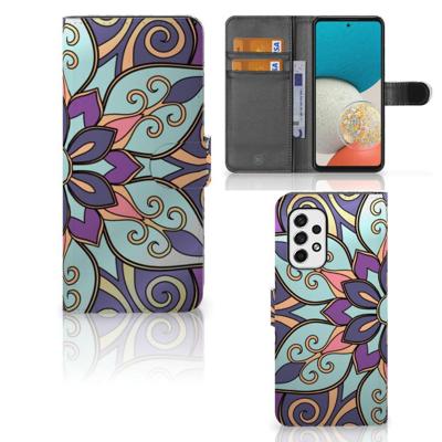 Samsung Galaxy A53 Hoesje Purple Flower Samsung Galaxy A53 Hoesje Purple Flower
