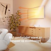 HOMBLI Smart Infrared Panel Heater - 700W Paneelverwarmer Grijs - thumbnail