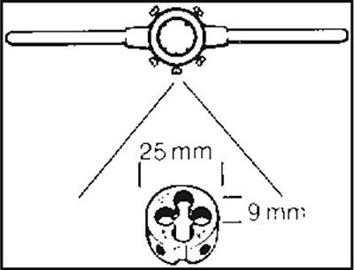 Connex Snijkussenhouder M3-M12 (Din225) - COXT675259