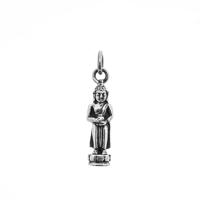 Geboortedag Boeddha hanger/bedel Woensdag 925 zilver - 2 cm - thumbnail