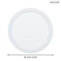 Eglo DownlighterZigbee Fueva-Z wit - Ø 21,6cm - 98842 - thumbnail