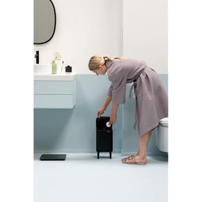 Brabantia Bo hi afvalemmer 4 liter met kunststof binnenemmer matt black - thumbnail