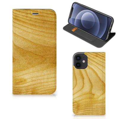 iPhone 12 Mini Book | Wallet Case | Licht Hout