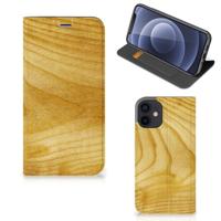 iPhone 12 Mini Book | Wallet Case | Licht Hout - thumbnail