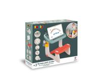 Smoby - Petit Ecolier Bureau - Kinderbureau - Dubbelzijdig Wit Magnetisch + Krijtbord - 80 Accessoires Inbegrepen - 72 Magnetische Letters en Cijfers - Vanaf 3 Jaar - Gemaakt in Frankrijk - thumbnail