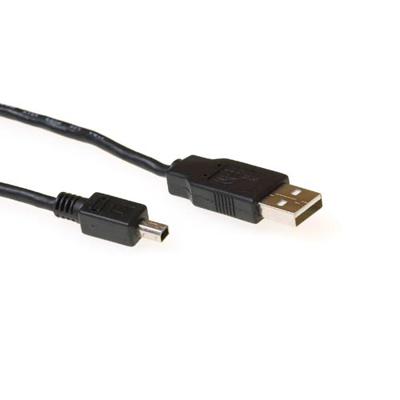ACT USB 2.0 A Male - USB Mini B Male 1.80m