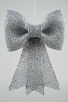 Strik plc hang l5b22h30 cm zilver kerstversiering Decoris - Decoris - thumbnail