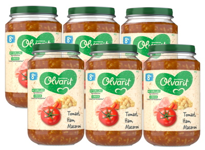 Olvarit 8m+ Tomaat Ham Macaroni Olvarit 8m+ Tomaat Ham Macaroni