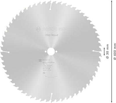 Bosch Accessories Optiline 2608640675 Hardmetaal-cirkelzaagblad 400 x 30 x 3.5 mm Aantal tanden: 60 1 stuk(s)