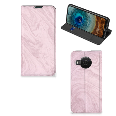 Nokia X20 | X10 | Standcase | Marble Pink - Origineel Cadeau Vriendin Nokia X20 | X10 | Standcase | Marble Pink - Origineel Cadeau Vriendin