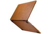 NorthLife MacBook Air 15 inch (2023-2025) Leren cover hoes - case - Cognac - thumbnail
