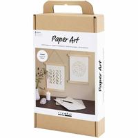 Creativ Company Hobbyset papierkunst, papieren hangers, off white, 1 doos - thumbnail