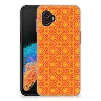Samsung Galaxy Xcover 6 Pro | TPU bumper | Batik Oranje - thumbnail