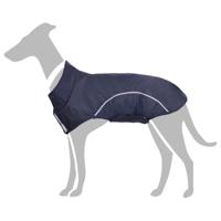 VidaXL Hondenregenjas met reflecterende strips polyester blauw xl - thumbnail