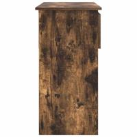 Wandtafel met lades gerookt eikenkleurig 85,5x38,5x74,5 cm - thumbnail