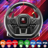 Racestuur - SUPERDRIVE - GS650-X - Handmatige versnellingspook - 3 pedalen - Peddels - PS4 / Xbox - thumbnail