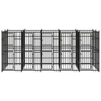 Hondenkennel 9,22 m² staal - thumbnail
