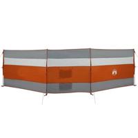 Windscherm camping waterdicht 508x130 cm grijs en oranje - thumbnail
