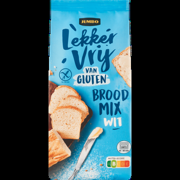 Jumbo Lekker Vrij van Gluten Broodmix Wit 450 g Jumbo Lekker Vrij van Gluten Broodmix Wit 450 g
