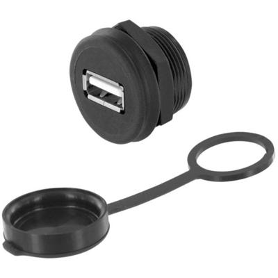 encitech 1310-1016-01 1310-1016-01 USB 2.0 type A Chassisbus, inbouw M22 1 stuk(s)