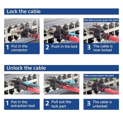 ACT Rode 2 meter U/UTP CAT6A LSZH vergrendelbare patchkabel snagless met RJ45 connectoren - thumbnail