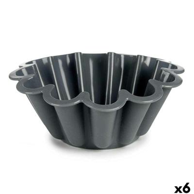 Bakvorm Kinvara Lichtgrijs Donker grijs Siliconen 1,5 L 24,5 x 10 x 24,5 cm (6 Stuks)