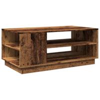 Salontafel 102x55x43 cm bewerkt hout oud houtkleurig - thumbnail