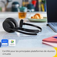 Jabra Evolve2 55 UC On Ear headset Bluetooth Mono Zwart Noise Cancelling Volumeregeling, Microfoon uitschakelbaar (mute) Computer - thumbnail