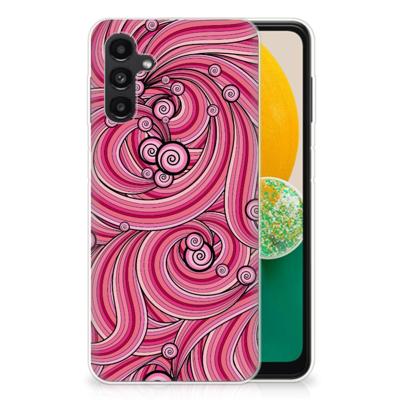 Samsung Galaxy A13 | A04s | Hoesje maken | Swirl Pink