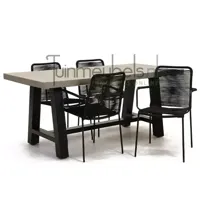 Tuinstoel Vita Luxor zwart met Cento tafel 180 cm - thumbnail