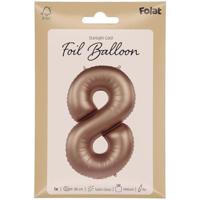 Folieballon Cijfer 8 Starlight Gold (86cm) - thumbnail