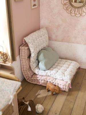 Vloermatras BLOEMEN ecru/meerkleurig