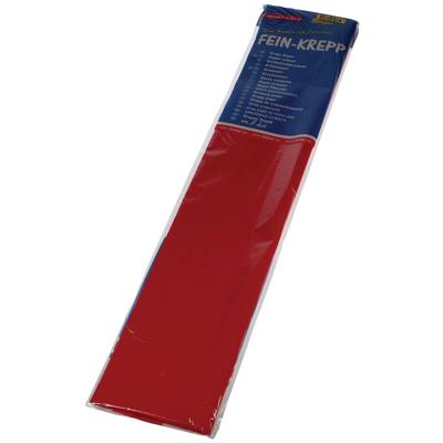 Folia FO-822134 Crepepapier 50cmx2,5m Krimp à 10 Vouw Rood