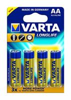 VARTA batterij "longlife longlife mignon 4-blister aa - thumbnail